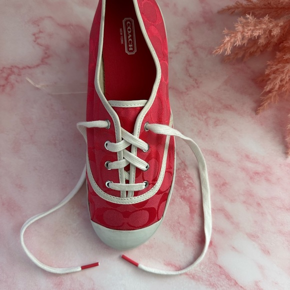 🩸Coach Bellamy Pink Signature C Sneakers - Size 9,5B🩸 - Picture 16 of 16